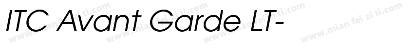 ITC Avant Garde LT字体转换